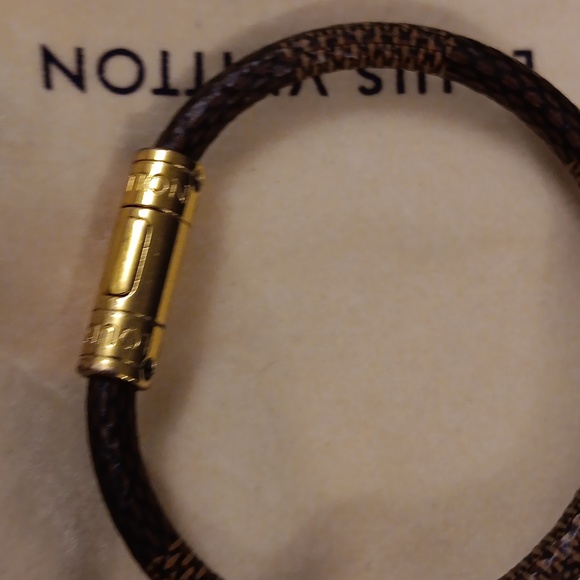 Louis Vuitton Bracelet Confidential Monogram Brown AUTHENTIC - Picture 3 of 11